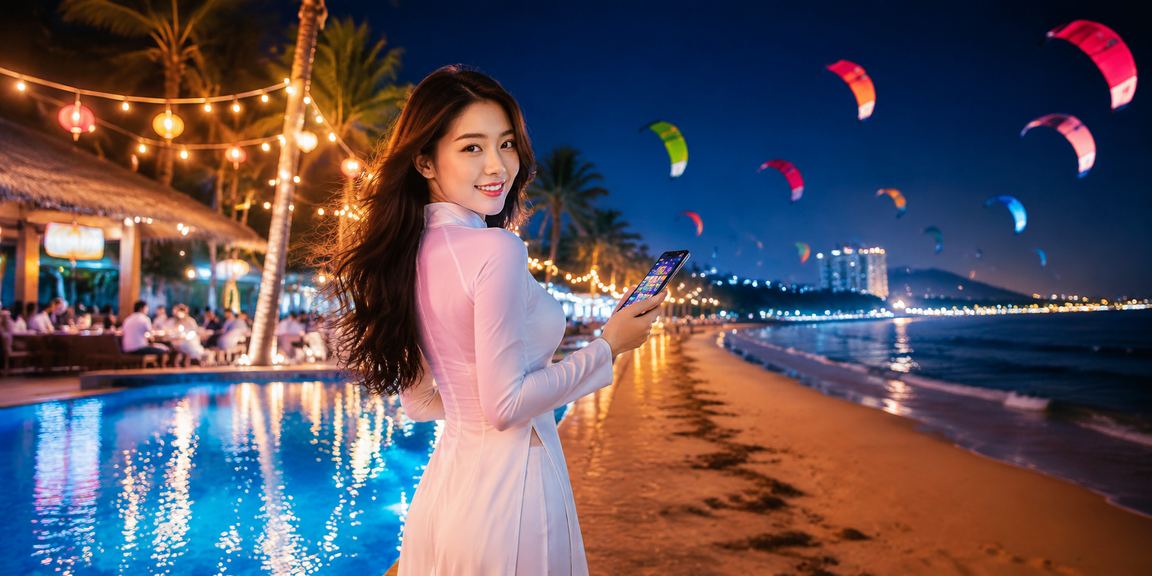 Người dùng tại Mũi Né thực hiện giao dịch nạp tiền và đặt cược trên nv1 qua điện thoại