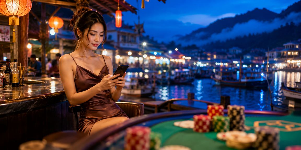 Người chơi tại Sa Pa thưởng thức cà phê và tham gia baccarat live casino trên nv1 bằng điện thoại